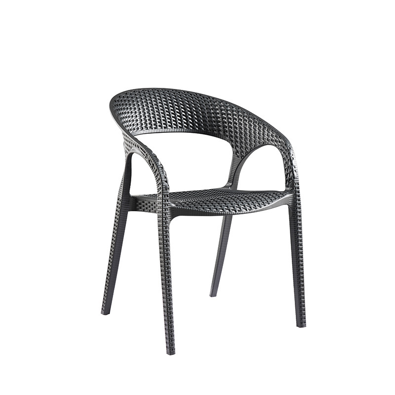 PP rattan stílusú kávézó székek kültéri bútorok kerti műanyag gyanta szék műanyag kerti székek