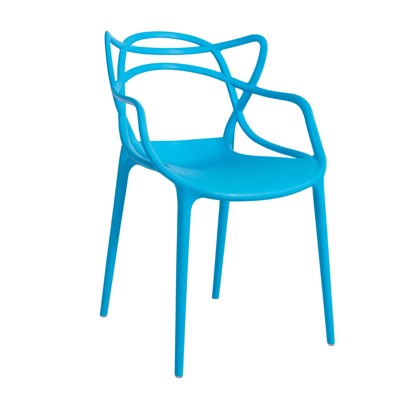 Modern Advanced Design Sense Szabadidő Kényelmes kávézó szék egymásra rakható étkező műanyag szék